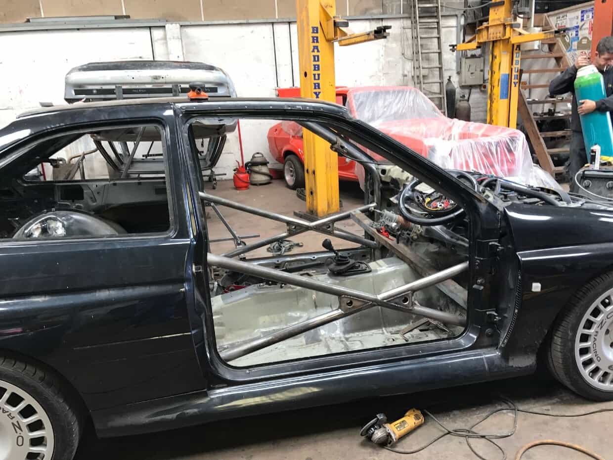 Roll Cage Installation Cosworth
